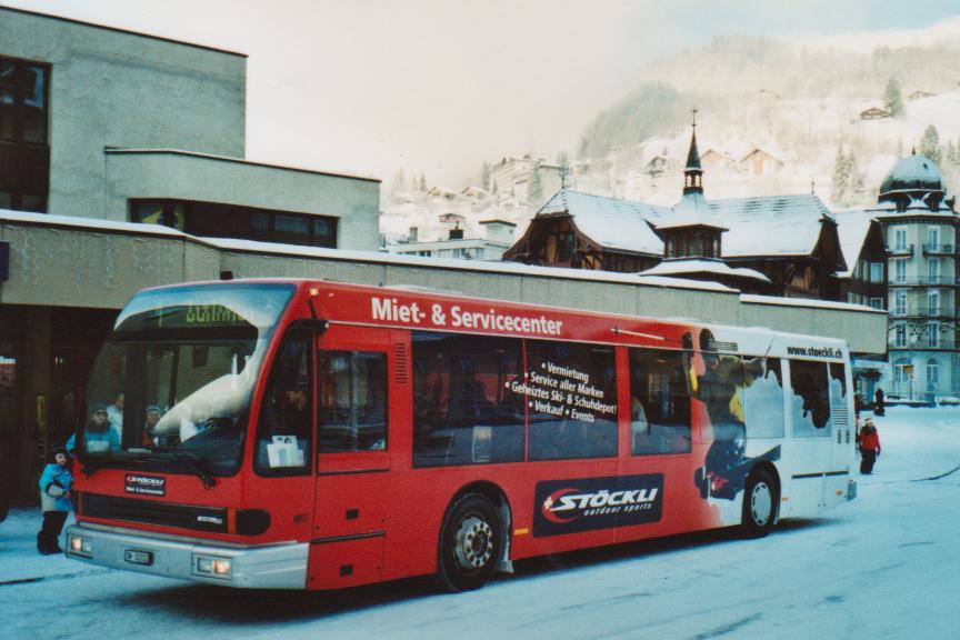 (113'416) - EAB Engelberg - OW 10'312 - Den Oudsten (ex STI Thun Nr. 8; ex TSG Blumenstein Nr. 8) am 26. Dezember 2008 beim Bahnhof Engelberg