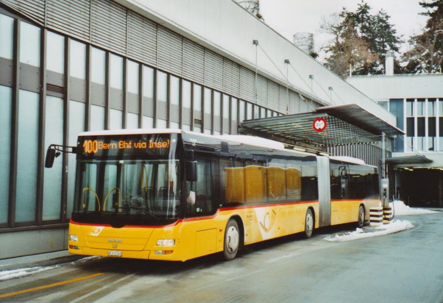 (113'536) - PostAuto Bern - Nr. 662/BE 610'549 - MAN am 4. Januar 2009 in Bern, Postautostation