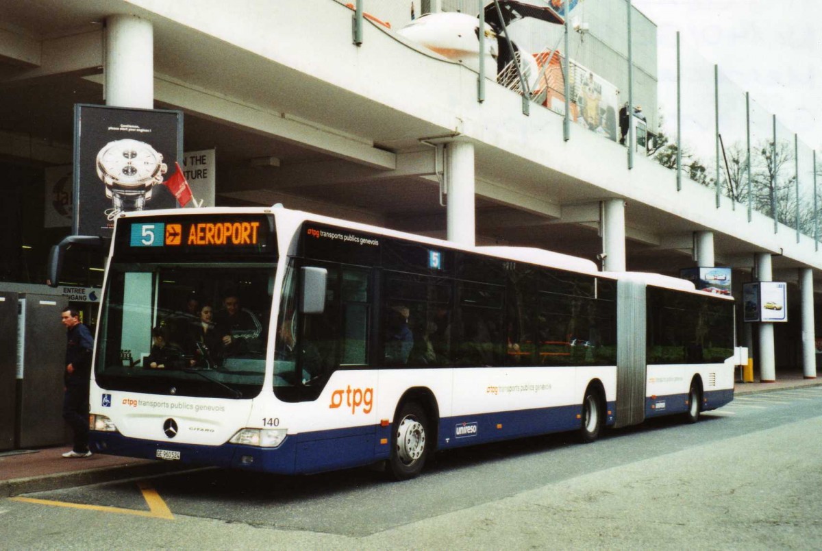 (114'816) - TPG Gen�ve - Nr. 140/GE 960'524 - Mercedes am 8. M�rz 2009 in Gen�ve, Palexpo