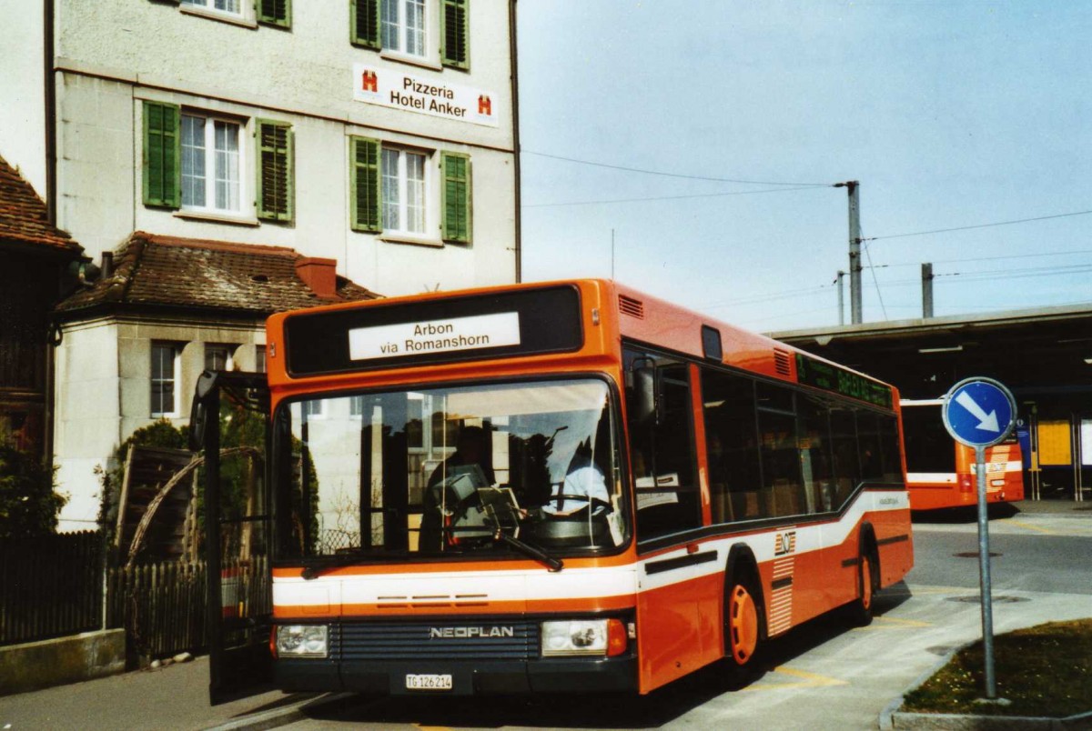 (115'433) - AOT Amriswil - Nr. 4/SG 126'214 - Neoplan am 18. M�rz 2009 beim Bahnhof Romanshorn