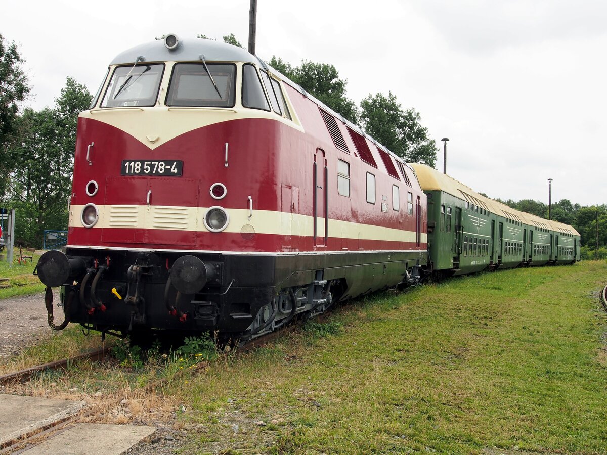 118 578-4 im Eisenbahnmuseum Weimar am 05.08.2016.