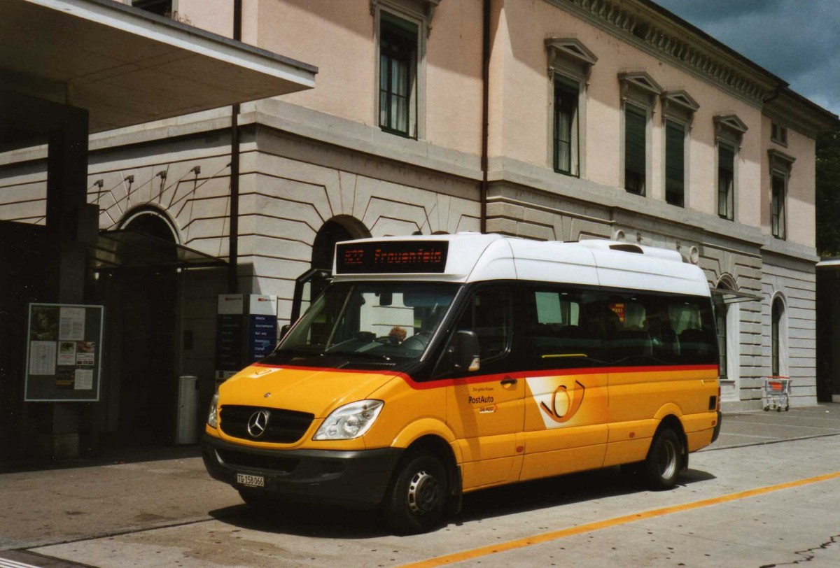 (119'002) - PostAuto Ostschweiz - TG 158'066 - Mercedes am 10. Juli 2009 beim Bahnhof Frauenfeld