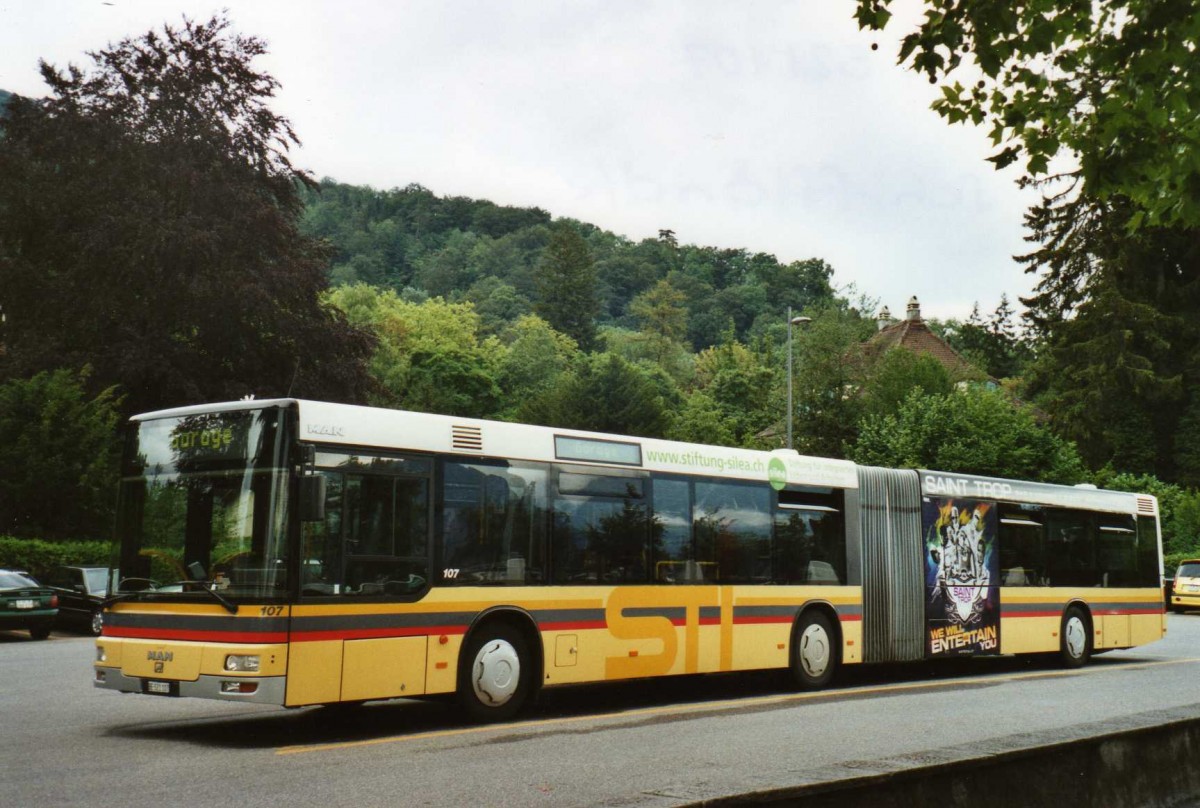 (119'202) - STI Thun - Nr. 107/BE 521'107 - MAN am 17. Juli 2009 bei der Schifflndte Thun