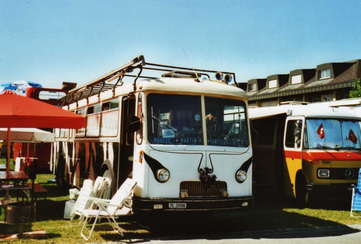 (119'906) - Kndig, Affeltrangen - TG 29'088 - FBW/R&J (ex P 25'505; ex P 22'304) am 15. August 2009 in Zug, Wohnbustreffen