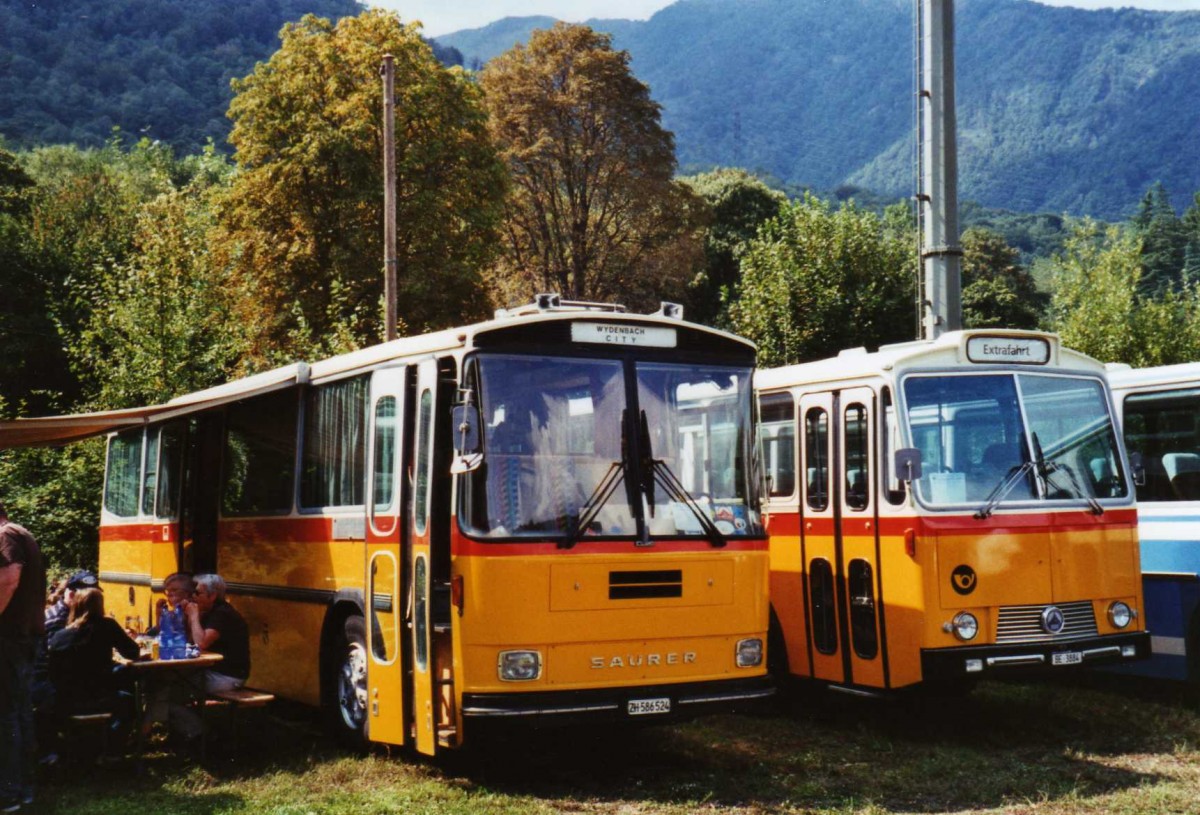 (121'014) - Baumann, Horgenberg - ZH 586'524 - Saurer/T�scher (ex P 24'226) am 12. September 2009 auf dem Monte Ceneri