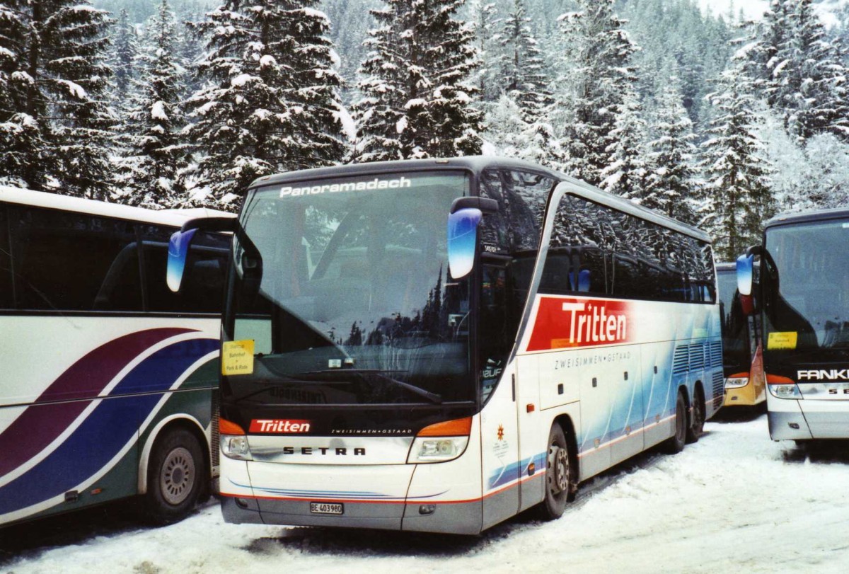 (123'635) - Tritten, Zweisimmen - BE 403'980 - Setra am 9. Januar 2010 in Adelboden, Unter dem Birg