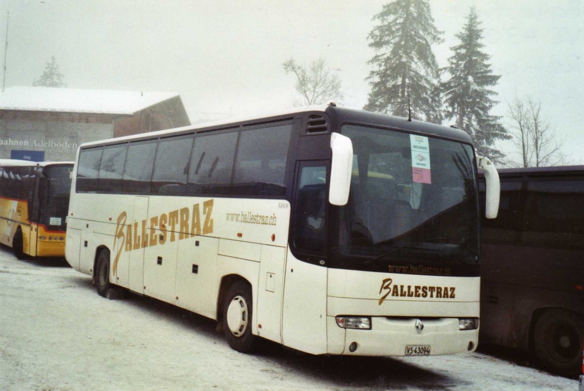 (123'818) - Ballestraz, Gr�ne - VS 43'094 - Renault am 9. Januar 2010 in Adelboden, ASB