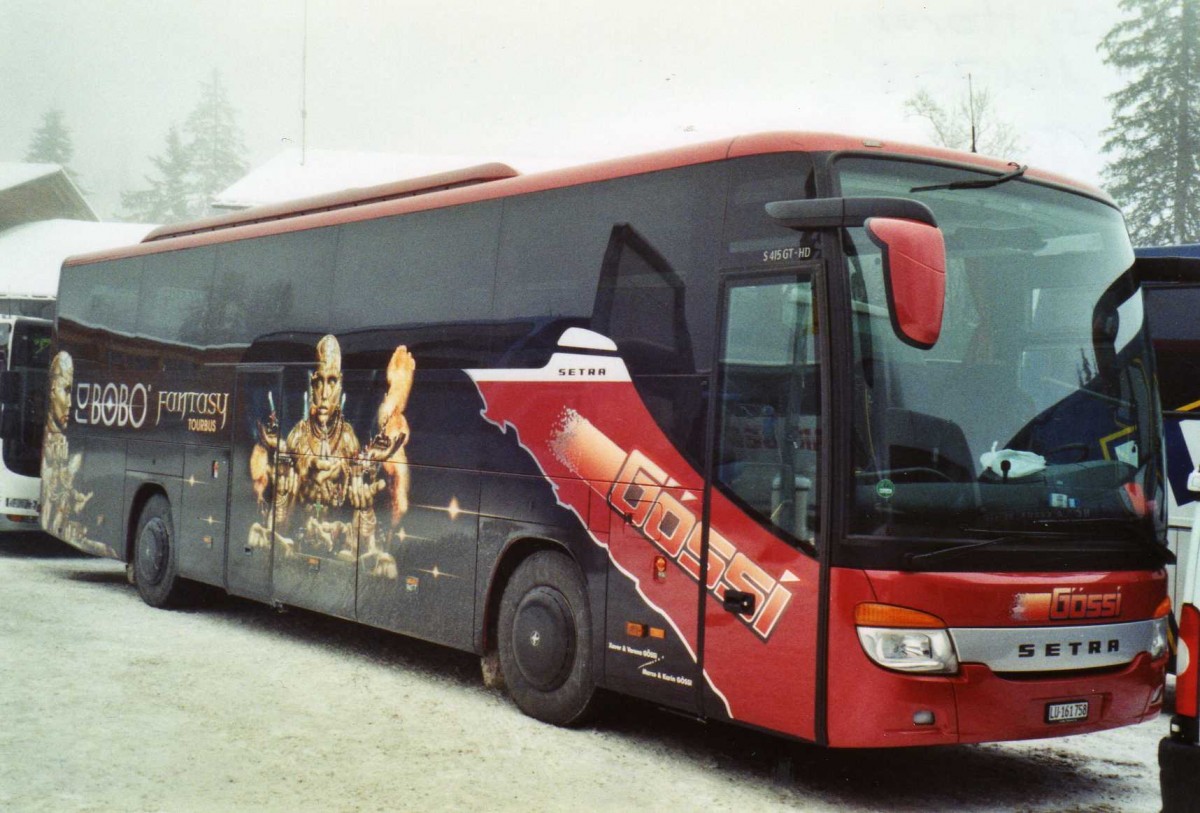 (123'824) - G�ssi, Horw - LU 161'758 - Setra am 9. Januar 2010 in Adelboden, ASB