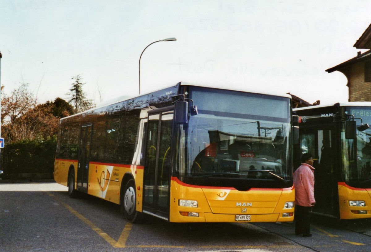 (125'209) - Funi-Car, Biel - Nr. 20/BE 655'320 - MAN am 22. Mrz 2010 in La Neuveville, Post