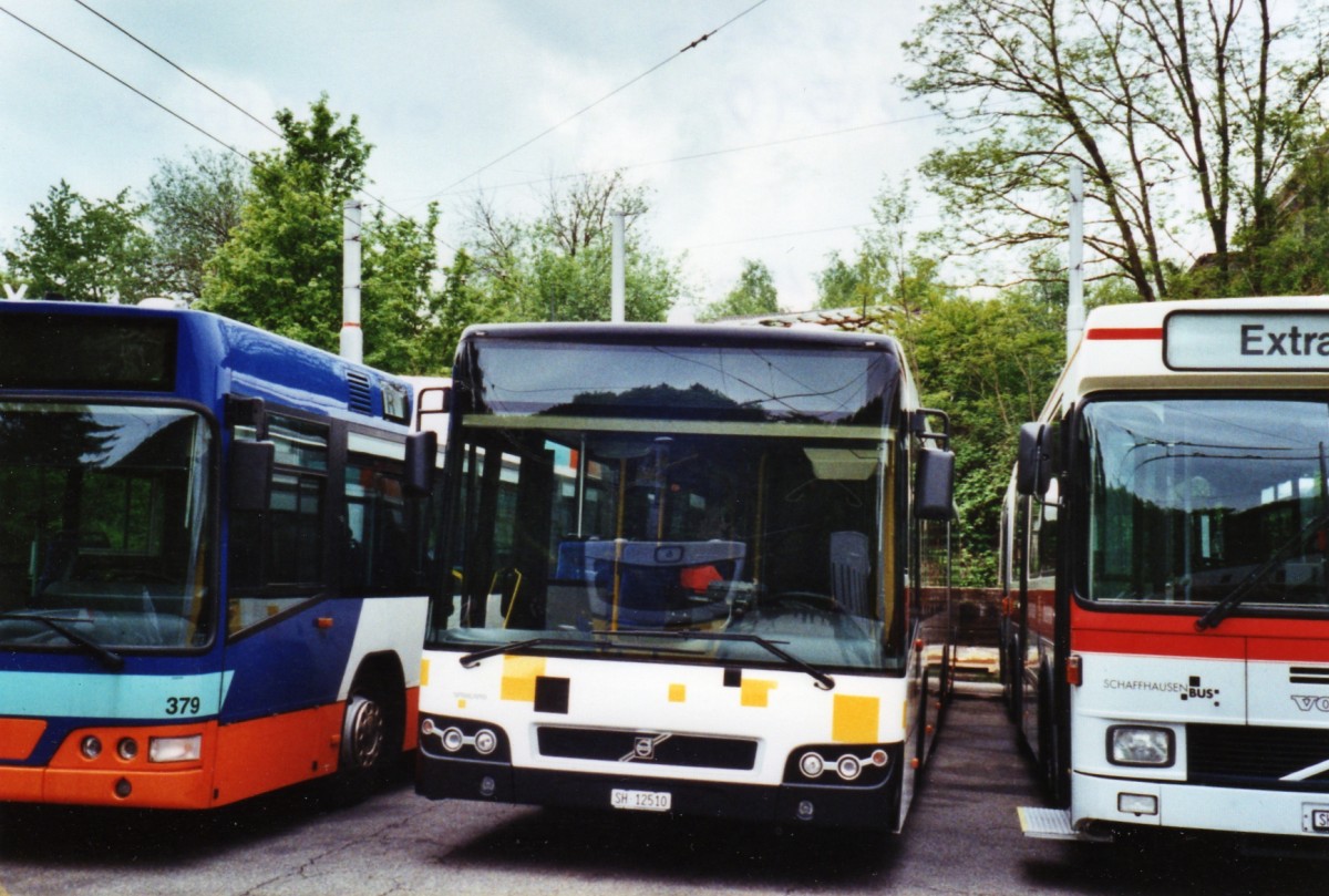 (126'304) - SB Schaffhausen - Nr. 10/SH 12'510 - Volvo (ex VBSH Schaffhausen Nr. 30; ex Vorfhrfahrzeug) am 16. Mai 2010 in Schaffhausen, Busdepot VBSH