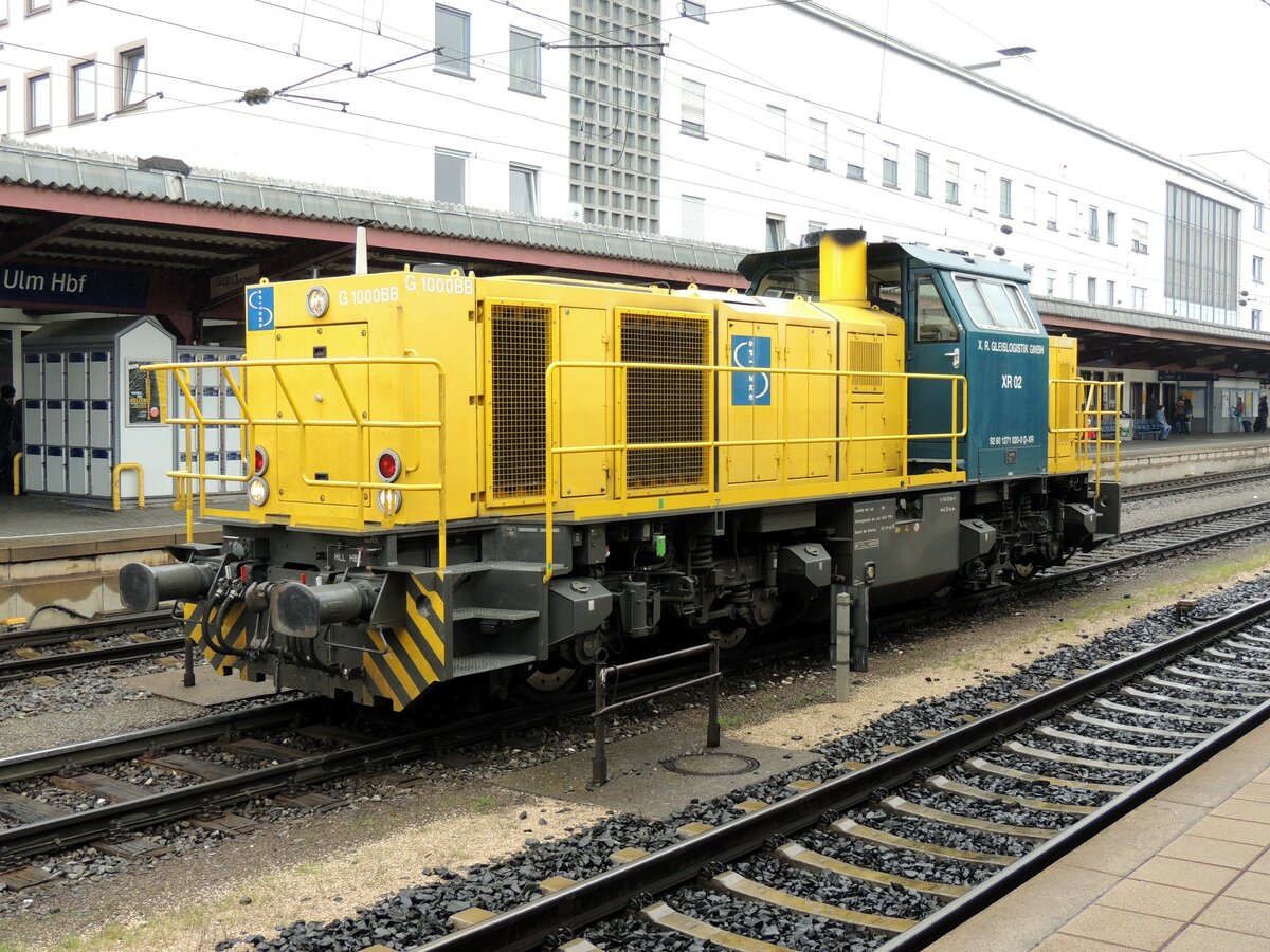 1271 020-0 (92 80 1271 020-0 D-XR) von V.R.Gleislogistik GmbH Spitzke Lok XR 02  G 1000 BB in Ulm am 15.09.2012.