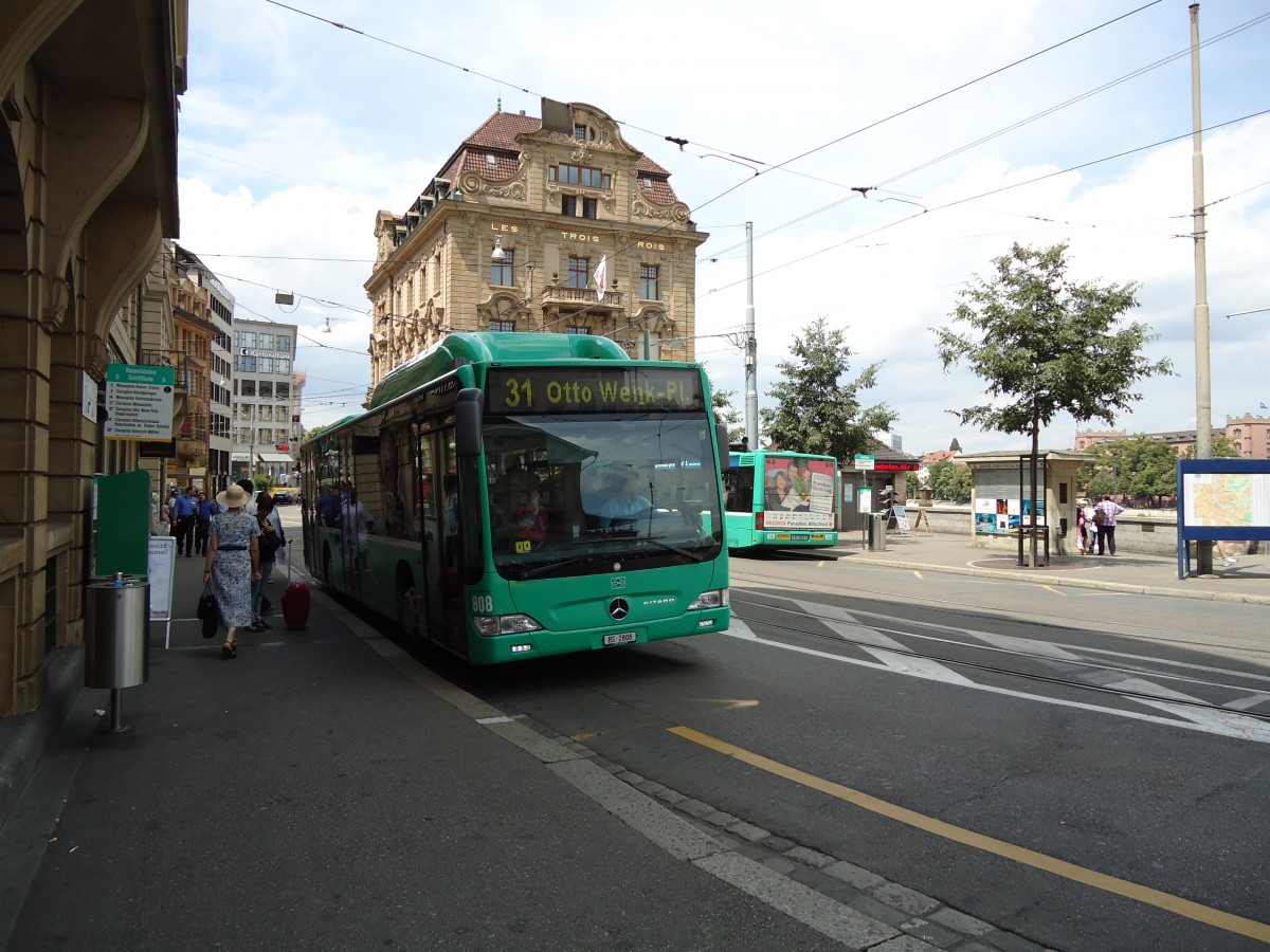 (127'676) - BVB Basel - Nr. 808/BS 2808 - Mercedes am 6. Juli 2010 in Basel, Schifflnde