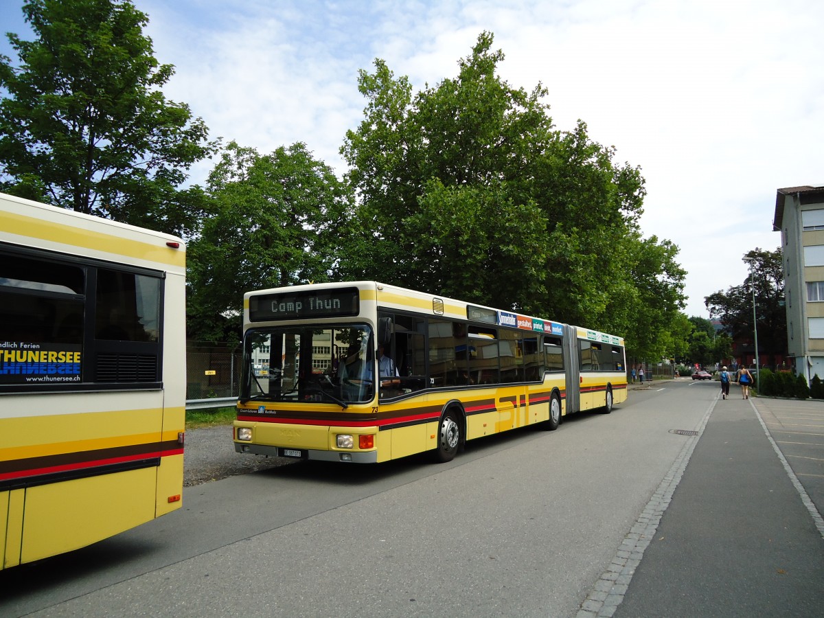 (127'944) - STI Thun - Nr. 73/BE 387'073 - MAN am 11. Juli 2010 in Thun, R�tlistrasse