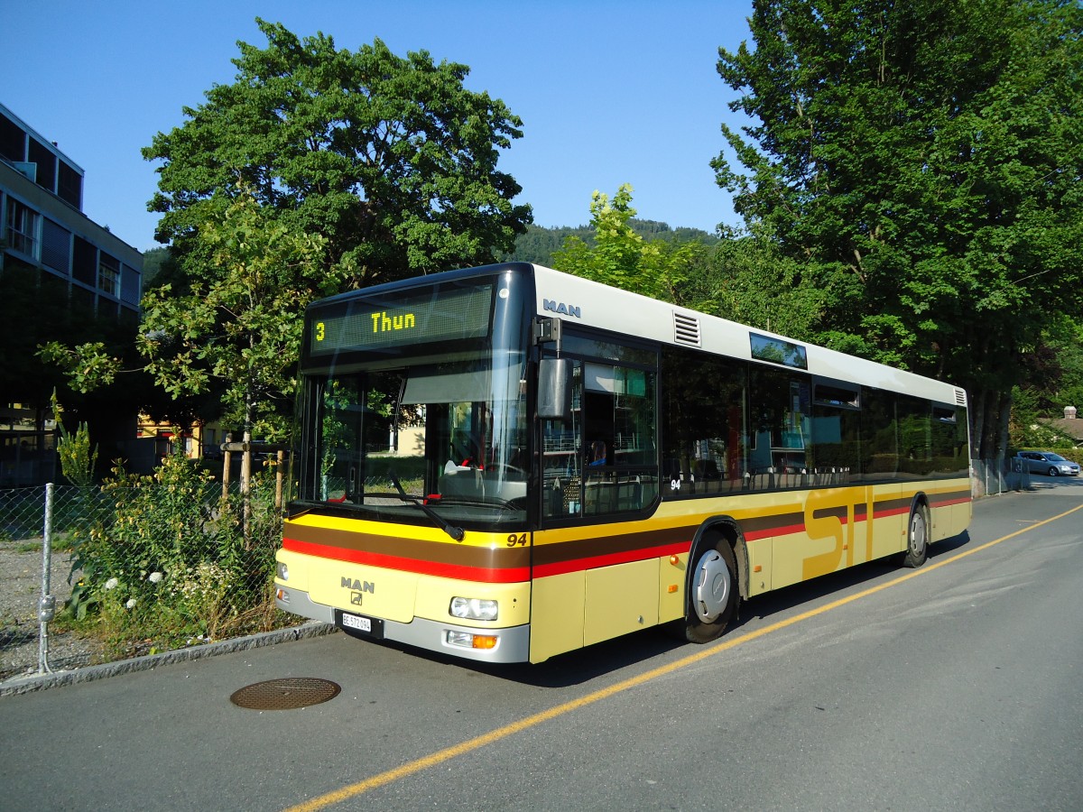 (127'991) - STI Thun - Nr. 94/BE 572'094 - MAN am 15. Juli 2010 bei der Schifflndte Thun