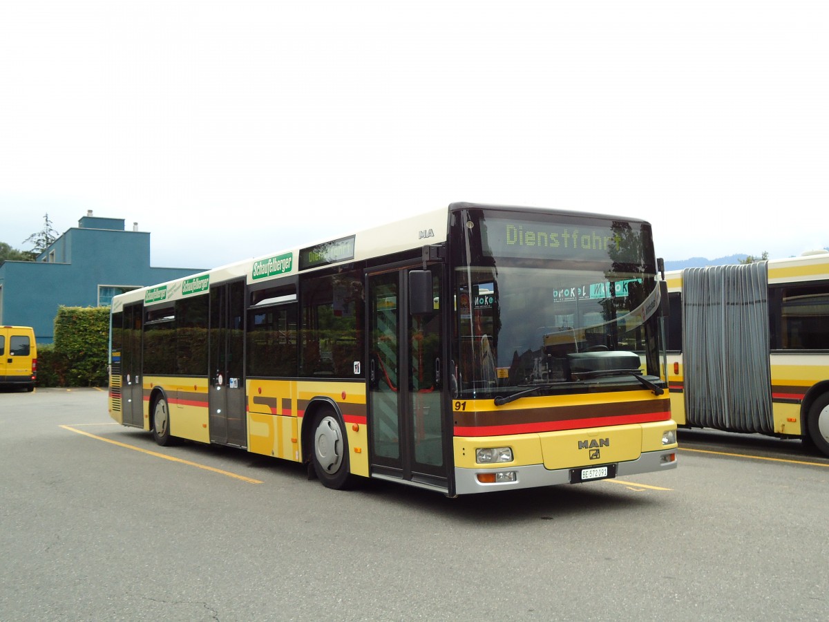 (128'013) - STI Thun - Nr. 91/BE 572'091 - MAN am 24. Juli 2010 bei der Schiffl�ndte Thun