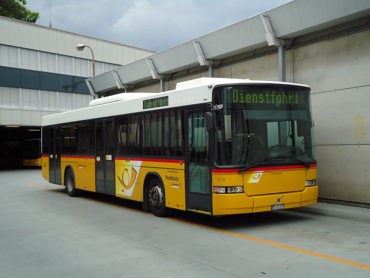 (128'037) - PostAuto Bern - Nr. 512/BE 615'599 - Volvo/Hess (ex P 25'678) am 24. Juli 2010 in Bern, Postautostation