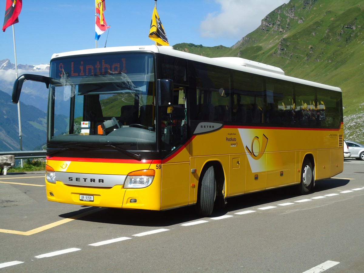 (128'246) - AAGU Altdorf - Nr. 59/UR 9358 - Setra am 7. August 2010 in Untersch�chen, Balm
