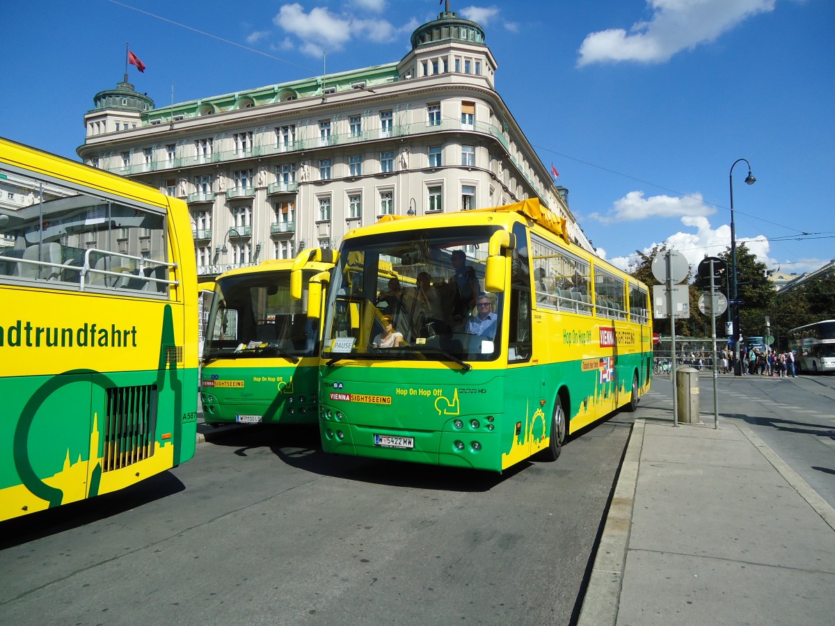 (128'396) - Blaguss, Wien - Nr. 5801/W 5422 MW - Temsa am 9. August 2010 in Wien-Krntner Ring, Oper