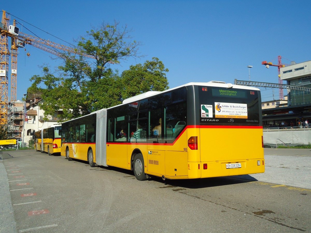 (128'911) - Stutz, Jonen - Nr. 185/ZH 228'328 - Mercedes (ex Nr. 12) am 21. August 2010 beim Bahnhof Frauenfeld