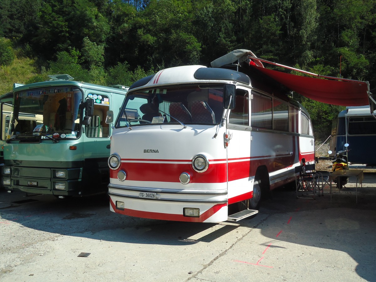 (128'961) - Fahrni, Aadorf - TG 36'026 - Berna/Tscher (ex Unbekannt; ex Steiner, Matzingen; ex Brander, Btschwil; ex Frhlich, Zrich) am 22. August 2010 in Thayngen, Wohnbustreffen