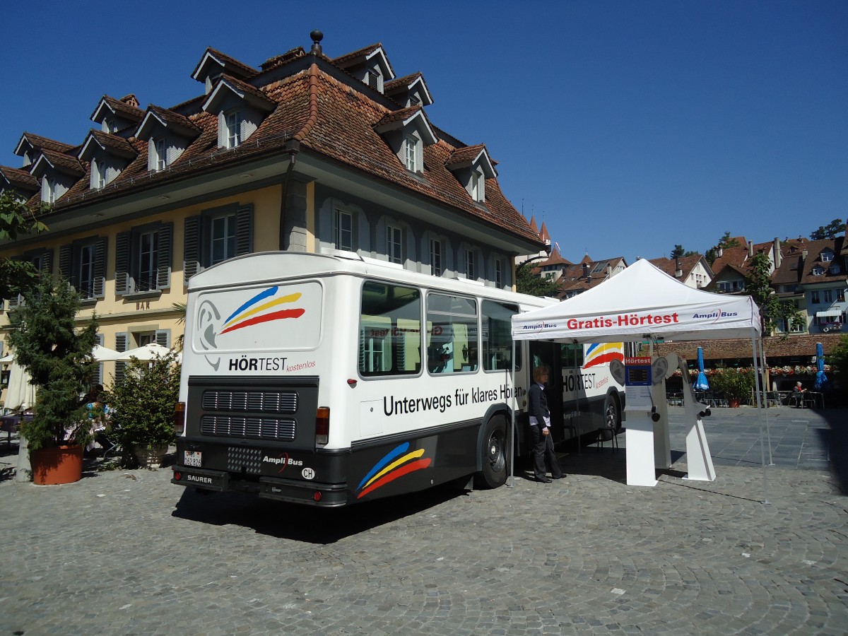 (129'217) - AmpliBus, Baar - SO 162'826 - Saurer/Hess (ex Hrpunkt, St. Gallen; ex RTB Altsttten Nr. 22) am 3. September 2010 in Thun, Waisenhausplatz