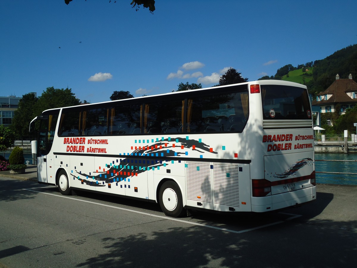 (129'292) - Brander, Btschwil - SG 6497 - Setra am 4. September 2010 bei der Schifflndte Thun