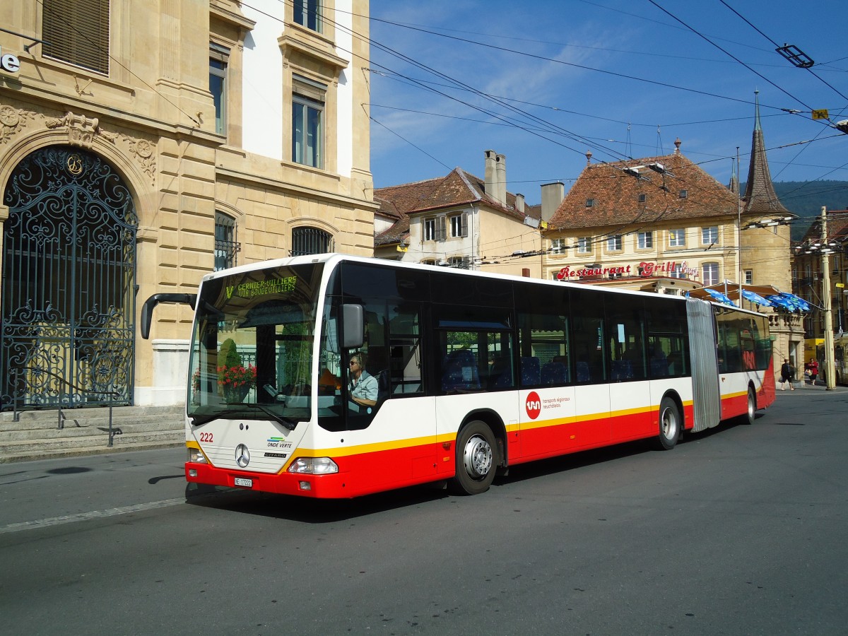 (129'560) - VR La Chaux-de-Fonds - Nr. 222/NE 17'222 - Mercedes am 6. September 2010 in Neuch�tel, Place Pury