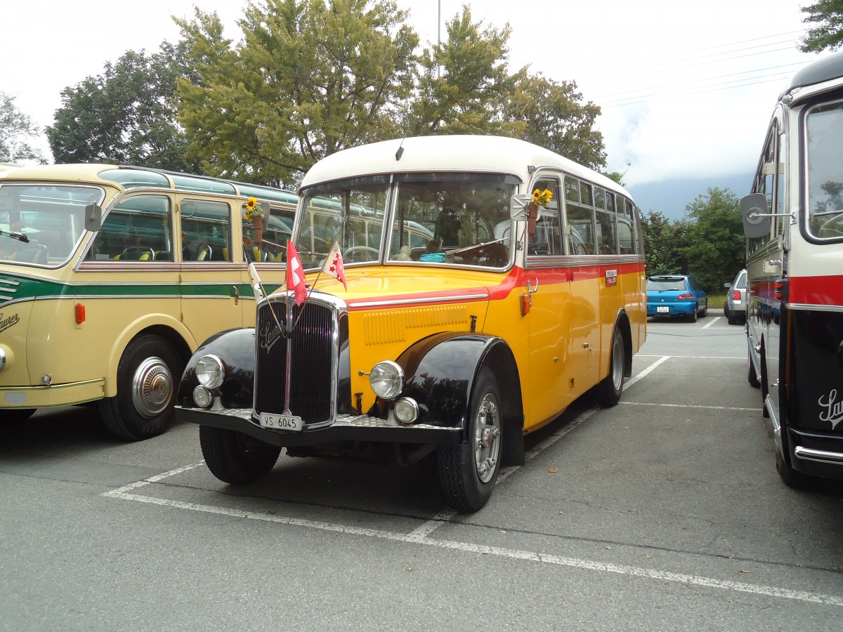 (129'790) - Suter, Savi�se - VS 6045 - Saurer/Lauber (ex Humbert-Droz, Ligni�res; ex P 21'016; ex Pache+Helfer, Colombier) am 18. September 2010 in Chur, Obere Au