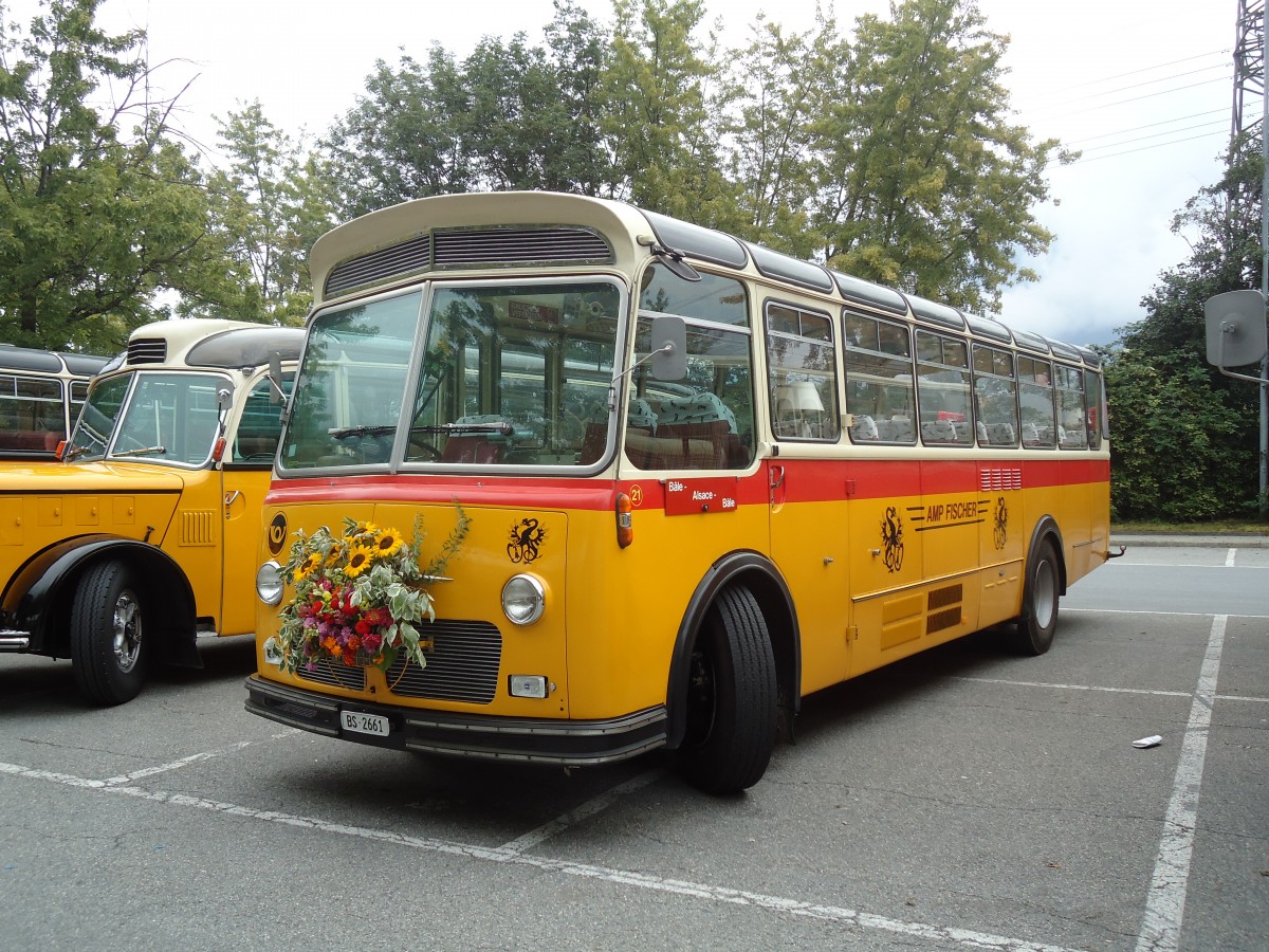 (129'812) - Fischer, Basel - Nr. 21/BS 2661 - FBW/Gangloff (ex B�tra, Birr Nr. 21; ex P 24'160) am 18. September 2010 in Chur, Obere Au