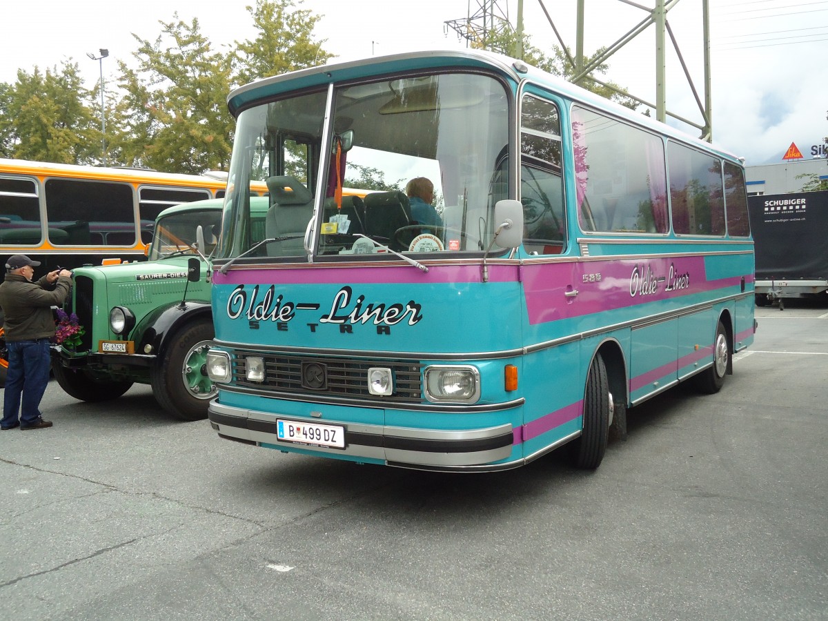 (129'830) - Aus Oesterreich: W�stner, Bezau - B 499 DZ - Setra am 18. September 2010 in Chur, Obere Au