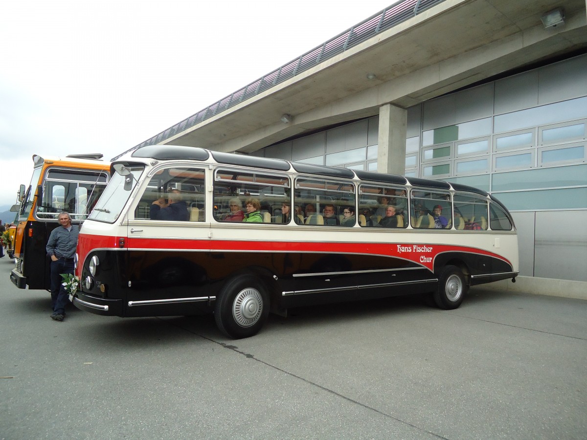 (130'049) - Fischer, Chur - GR 2 U - Saurer/FHS (ex Zumwald, Fribourg; ex Schwitter, Kandersteg; ex Winterhalder, Z�rich) am 18. September 2010 in Breil, Milit�ranlage