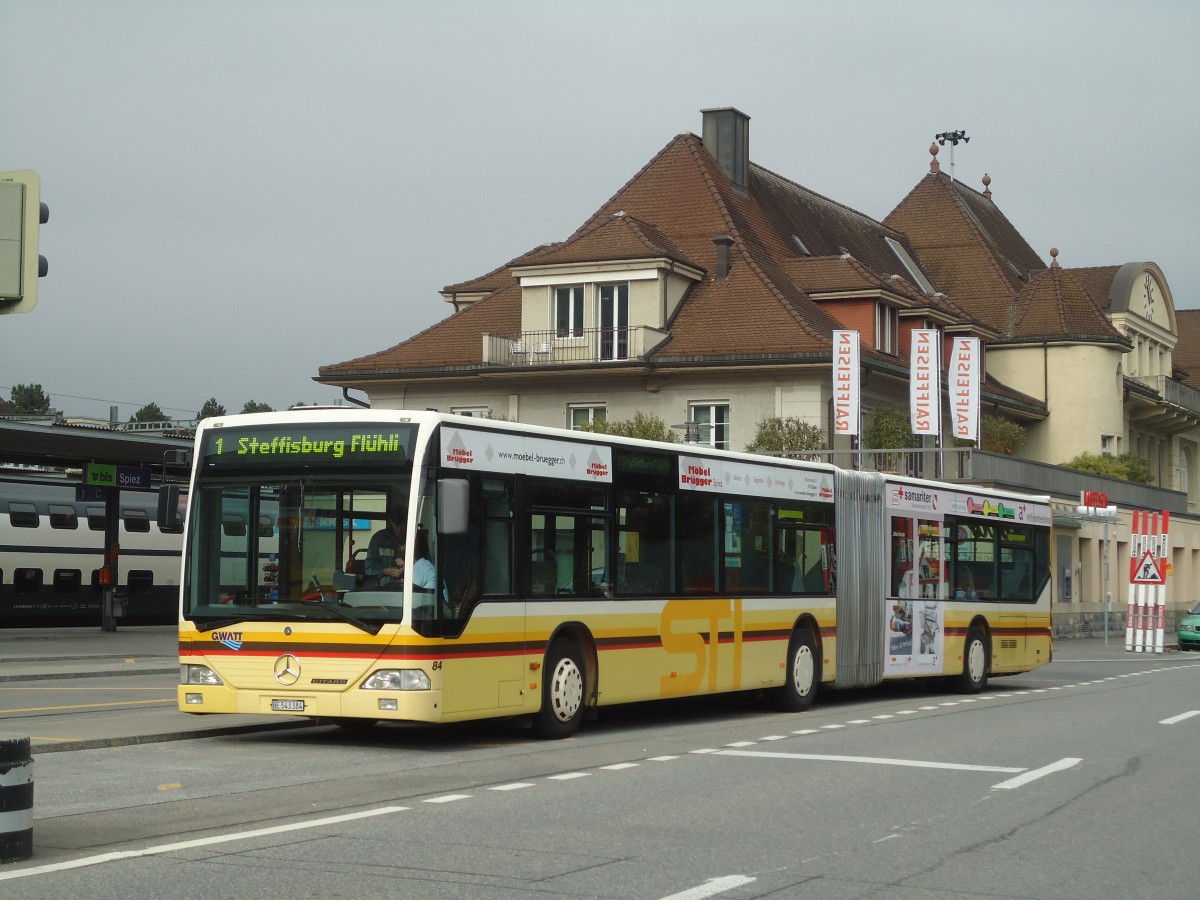 (130'310) - STI Thun - Nr. 84/BE 543'384 - Mercedes am 11. Oktober 2010 beim Bahnhof Spiez