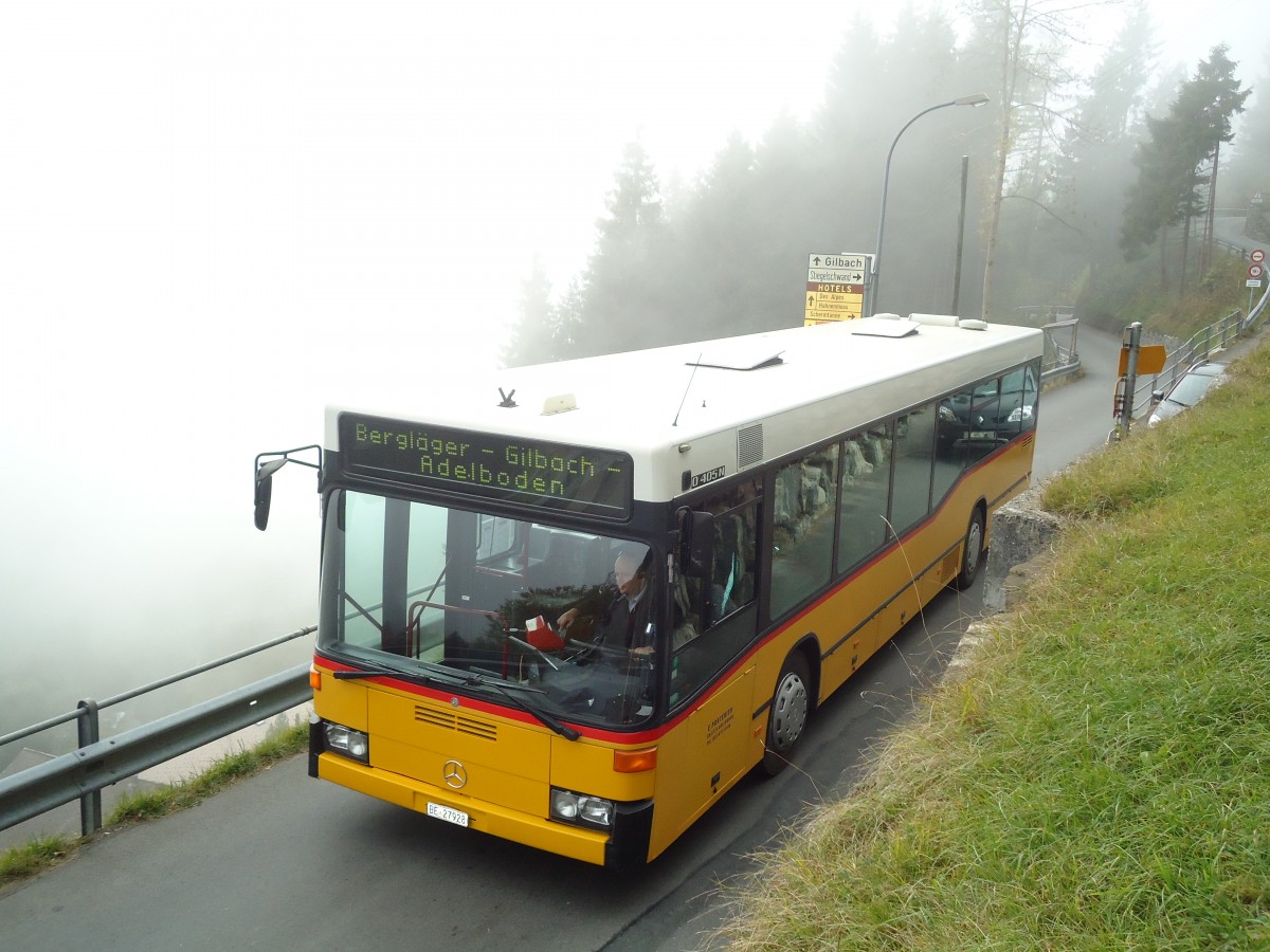 (130'365) - Portenier, Adelboden - Nr. 1/BE 27'928 - Mercedes (ex P 25'197; ex In Albon, Visp Nr. 4) am 11. Oktober 2010 in Adelboden, Wegscheide