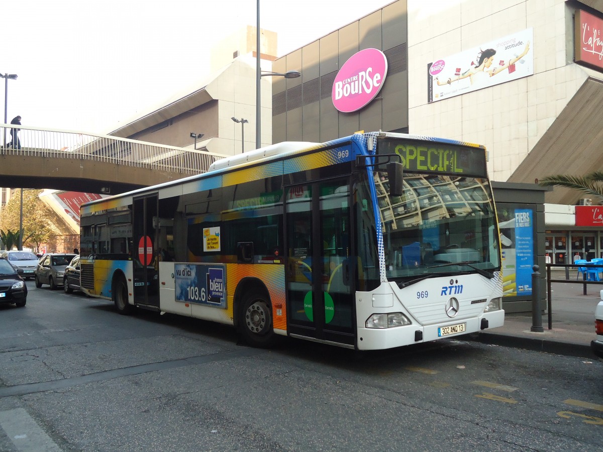 (130'516) - RTM Marseille - Nr. 969/302 ANQ 13 - Mercedes am 15. Oktober 2010 in Marseille, Canebi�re Bourse