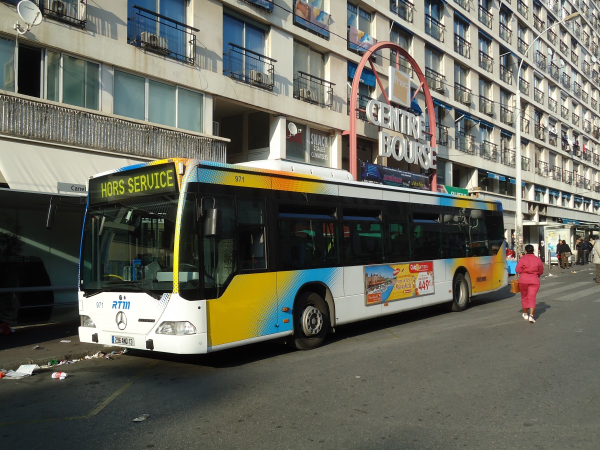 (130'617) - RTM Marseille - Nr. 971/296 ANQ 13 - Mercedes am 15. Oktober 2010 in Marseille, Canebi�re Bourse