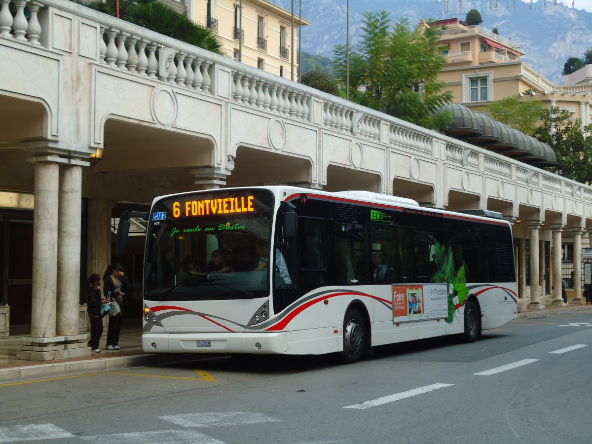 (130'652) - CAM Monaco - Nr. 105/J728 - Van Hool am 16. Oktober 2010 in Monaco, Casino