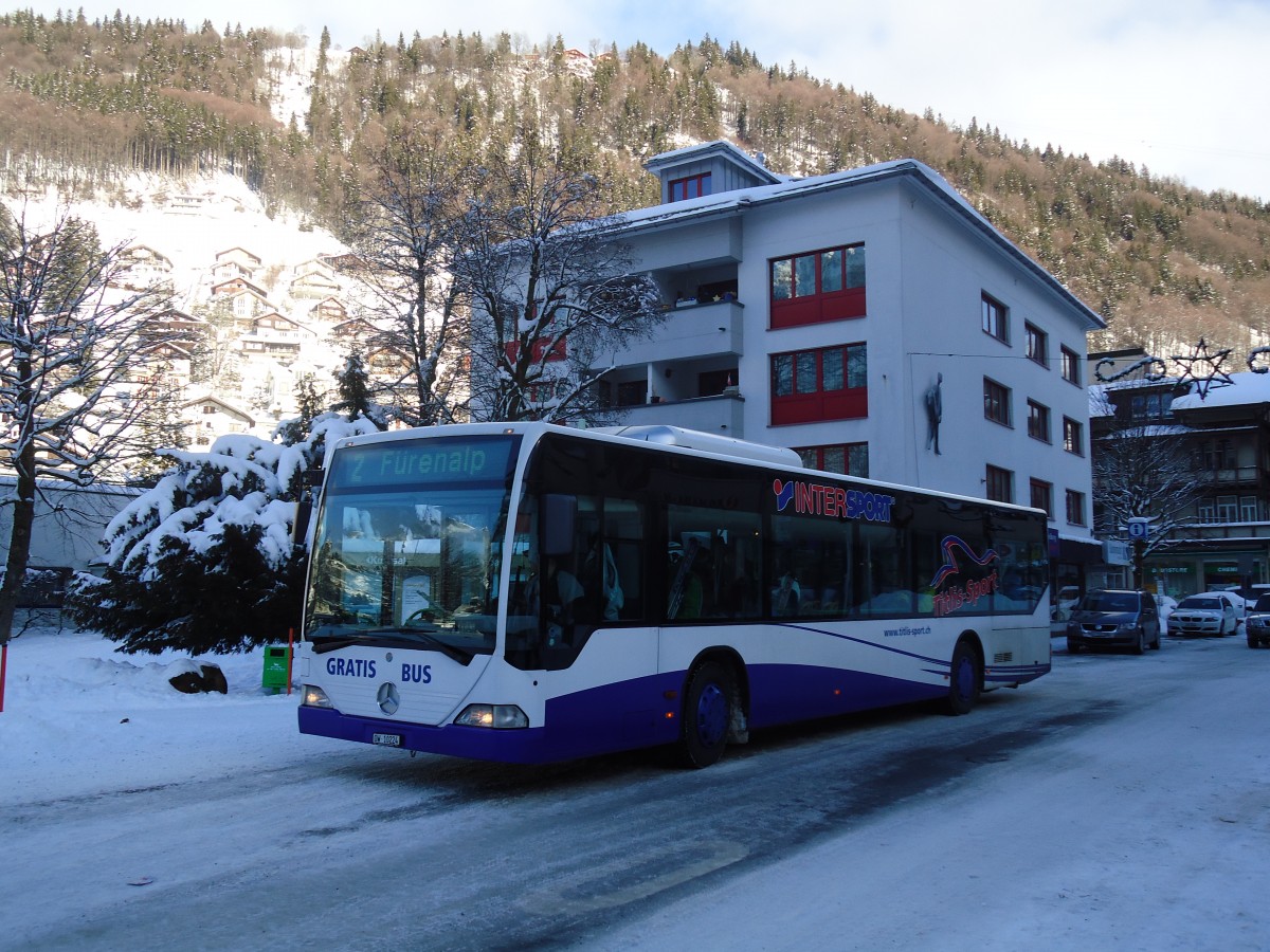 (131'781) - EAB Engelberg - Nr. 6/OW 10'224 - Mercedes (ex TPL Lugano Nr. 11) am 29. Dezember 2010 in Engelberg, Kurpark