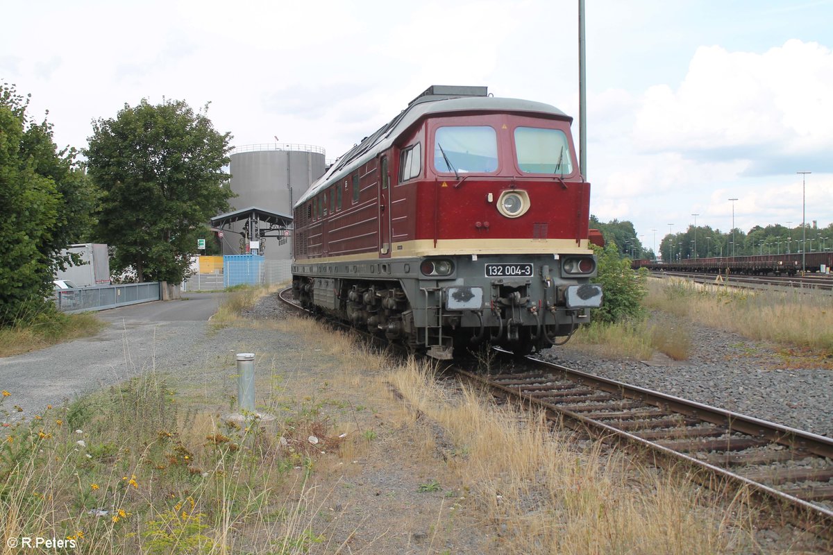 132 004 beim Tanklager in Marktredwitz. 08.08.19