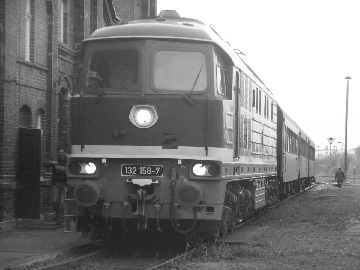 132 158 der LEG im Bw Sta�furt am 7.5.17