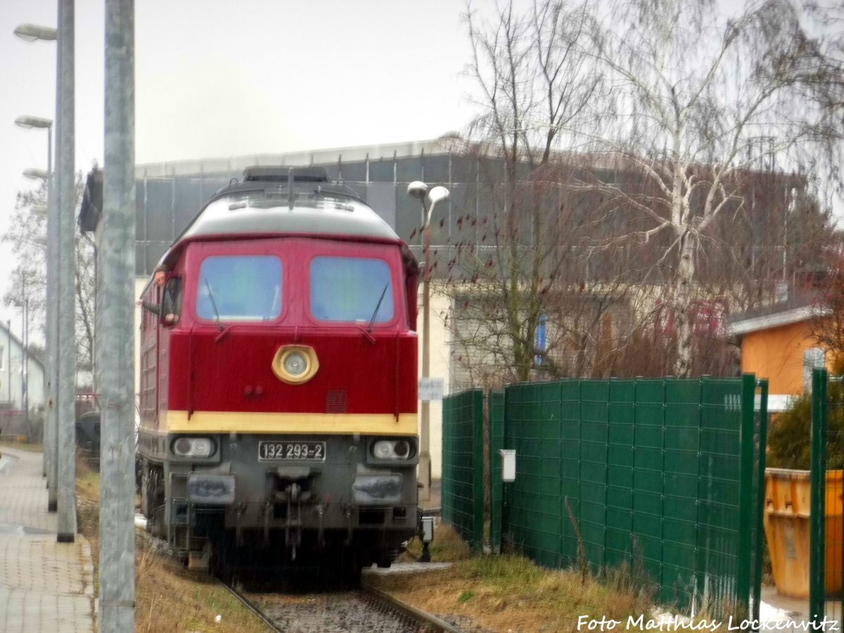 132 293 der EBS verl�sst die LEG Werkstatt in Delitzsch am 3.2.17