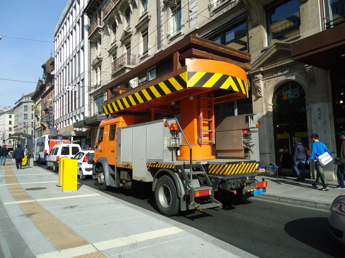 (132'919) - TPG Gen�ve - Nr. 91/GE 204 - MAN am 10. M�rz 2011 in Gen�ve, Coutance