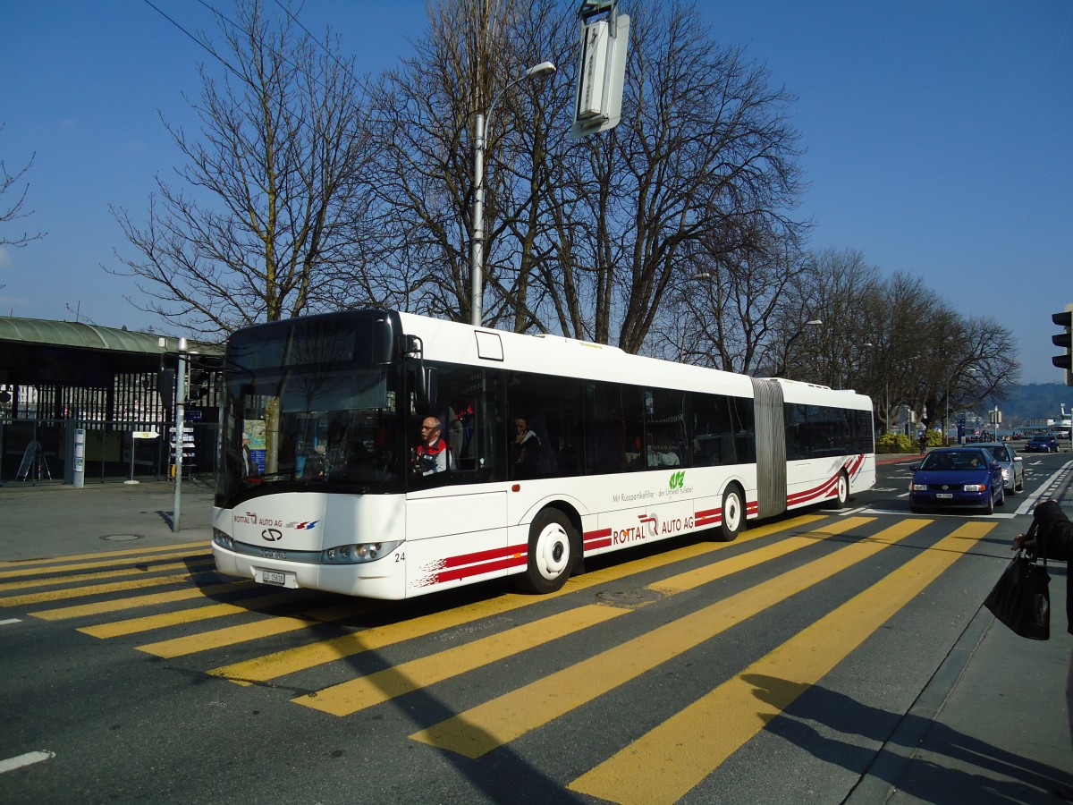 (133'044) - ARAG Ruswil - Nr. 24/LU 15'618 - Solaris am 11. M�rz 2011 beim Bahnhof Luzern