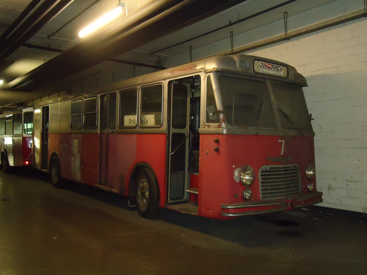 (133'107) - VW Winterthur - Nr. 7 - Mowag/FFA (ex RRCV, A-Lustenau; ex VW winterthur Nr. 7) am 20. M�rz 2011 in Winterthur, Depot Gr�zefeld