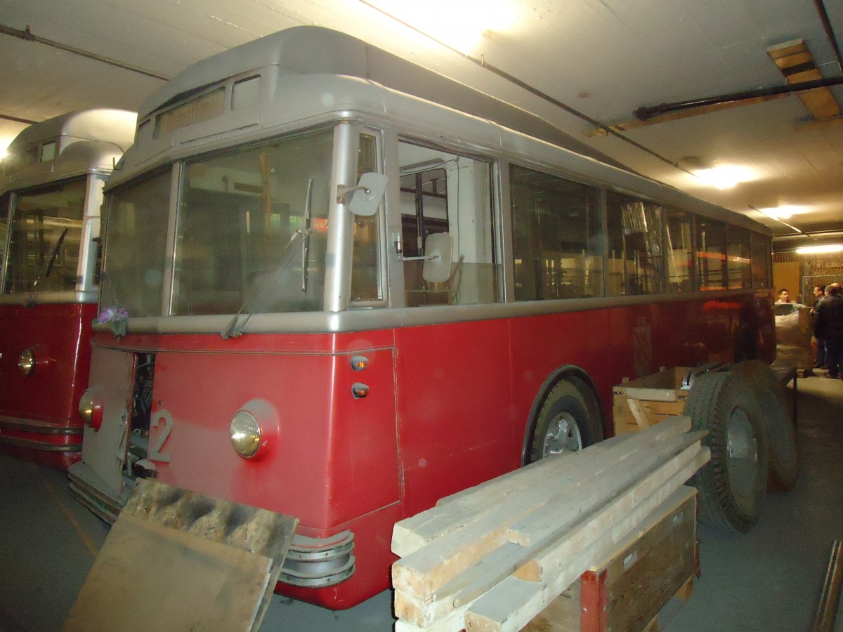 (133'115) - WV Winterthur - Nr. 22 - FBW/Saurer Trolleybus am 20. M�rz 2011 in Winterthur, Depot Gr�zefeld