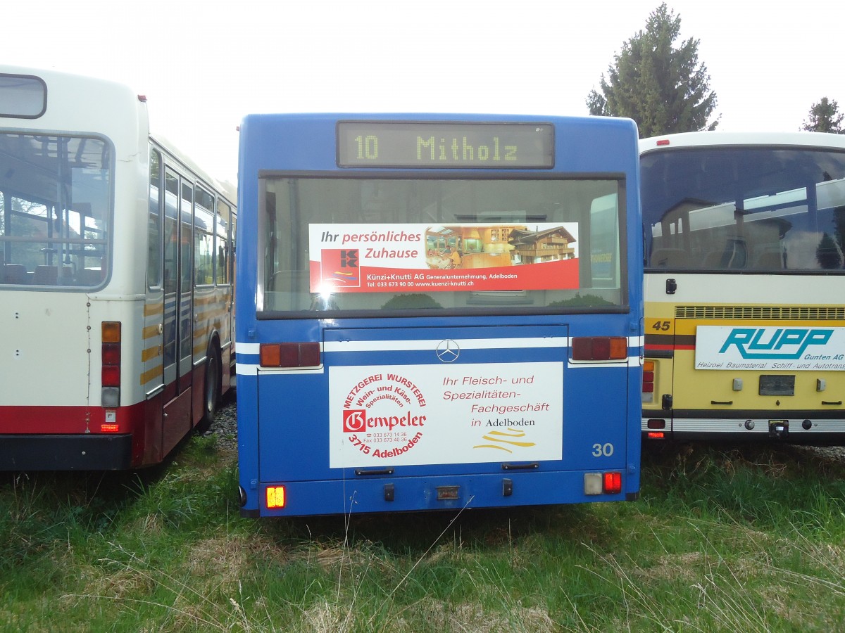 (133'285) - AFA Adelboden - Nr. 30 - Mercedes (ex Nr. 3) am 13. April 2011 in Romanshorn, Spitz