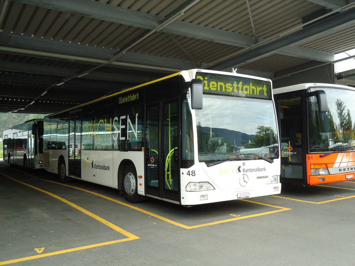 (133'627) - AAGU Altdorf - Nr. 48/UR 9315 - Mercedes am 14. Mai 2011 in Schattdorf, Garage