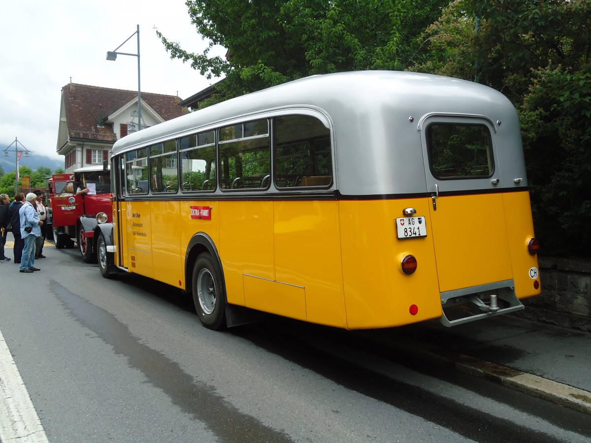 (134'035) - Stutz, Oberlunkhofen - AG 8341 - Saurer/Tscher (ex Dubs, Stallikon) am 11. Juni 2011 in Sarnen, OiO