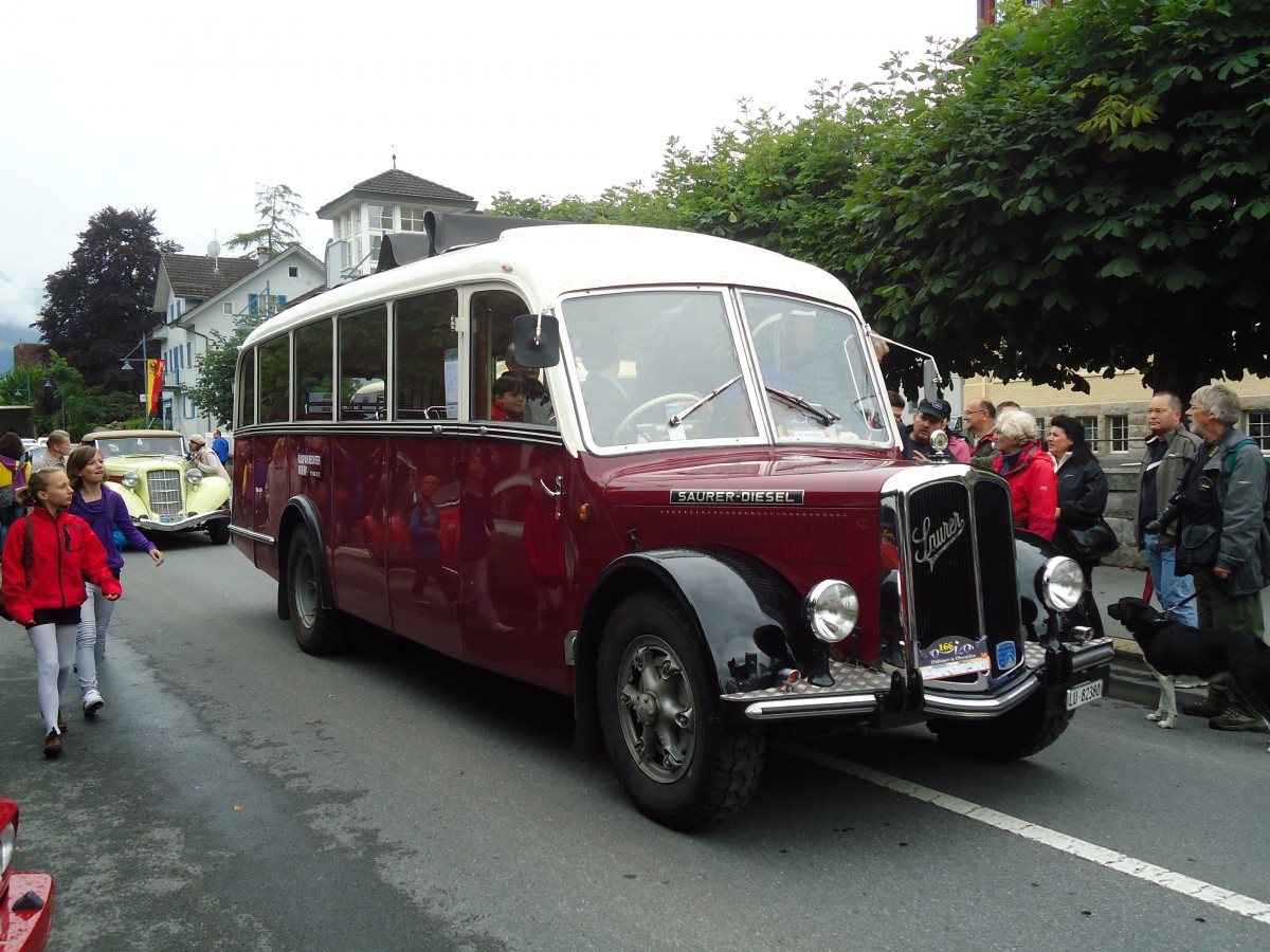 (134'092) - Bechter, Kriens - LU 82'380 - Saurer/Krapf (ex Mnch, D-Marienberg; ex Spring, Widnau; ex RhV Altsttten Nr. 33; ex Thr, Eichberg) am 11. Juni 2011 in Sarnen, OiO