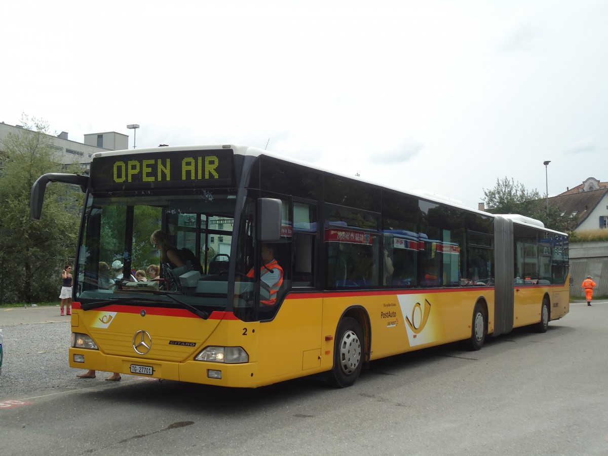 (134'897) - Eurobus, Arbon - Nr. 2/TG 27'701 - Mercedes am 10. Juli 2011 beim Bahnhof Frauenfeld