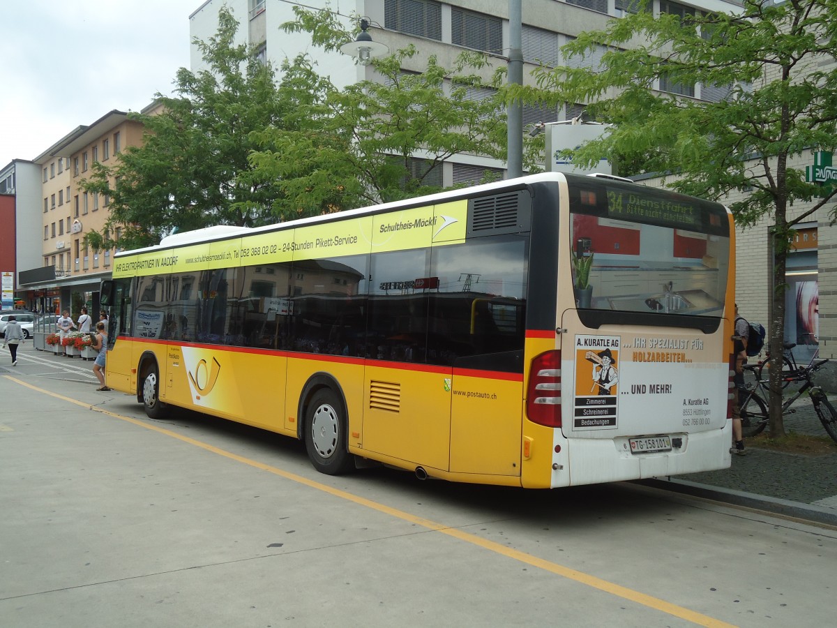 (134'928) - PostAuto Ostschweiz - Nr. 6/TG 158'101 - Mercedes am 10. Juli 2011 beim Bahnhof Frauenfeld